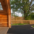 Rubber play space and covered deck