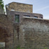 View through garden wall