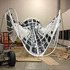 Attaching mesh fabric to aluminum frame