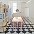 From living towards kitchen