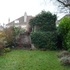 The garage and garden before 