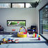 Baby room at south end of building, with child-height window onto garden to the east