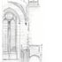 Cross section through quasi south transept