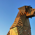 The completed structure looking out across the festival site