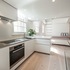 view from kitchen to living