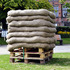 Pallet Pavilion signpost during the festival