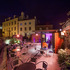 Night time view of the terrace