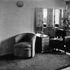 The main bedrom with its curved wall