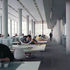 Different work spaces within studio