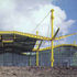 Porte-cochere and showroom elevation