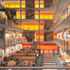 The forum is separated from the entrance concourse below with acoustic glazing