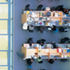 The fixed furniture provides an ordered framework, keeping papers, files and books under control