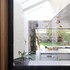 View from courtyard, through house, to garden