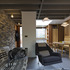 Living area looking towards entrance and kitchen dining