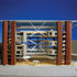 Early cardboard model of the building’s main ideas