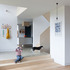 Hall seen from lowered living area