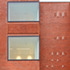 North elevation detail with pleated brickwork