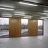 Interior cabinets which openon to the louvred shutters for ventilation