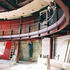 The three-tier egg-shaped auditorium under construction