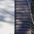 Stained timber cladding