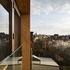 View from re-clad dormer roof with glazed balustrade and timber surround