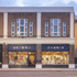 Completed shop front at 