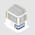 Axonometric view of new shop frontage at 