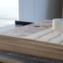 Three axis CNC cut plywood forms for architect made reinforced concrete sinks. The plywood z axis tide marks are imparted on the final finish.