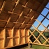 The intersection between the wall, roof & back gable 