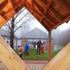 View through the back lattice structure