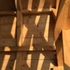 Play of light and shade on the interior surfaces of the pavilion 