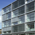 The facade animated by shifting of exterior blinds