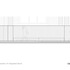 Detail, Elevation of integrated bench