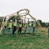 Raising the trusses