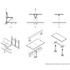 Joinery details of the furniture in the Co-working Space