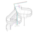 Staircase service route drawing