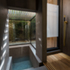 View of bath and shower