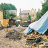 The house is at the bottom of the garden of the clients