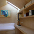 The interior space is deceptively larger than it seems from the exterior