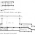 Sections through dining-hall cloister and offices