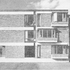 Outside corner of residential block