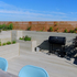 Roof garden with planters