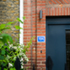 The new front door with original brickwork detailing