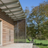 Raised decking beneath canopy