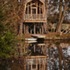 all in the trees_treehouse view from across the lake