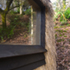 Window detail using locally sourced larch, charred for protection