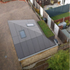 Aerial view showing roof geomerty