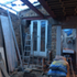 View towards existing side patio