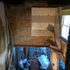 View from first floor down into rear patio 