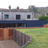 Rear Elevation and Re-Cycled Sleeper Wall